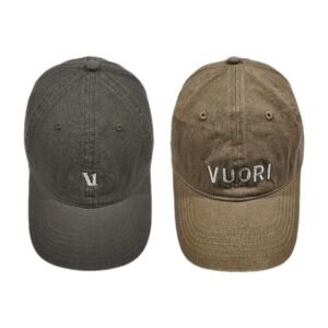 Vuori Hat Lot of 2 Caps Strapback  Camel Gray